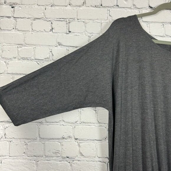 Soft Surroundings Toujours Wide Leg Jumpsuit Gray Women Size L Soft Knit Boho - Picture 6 of 9